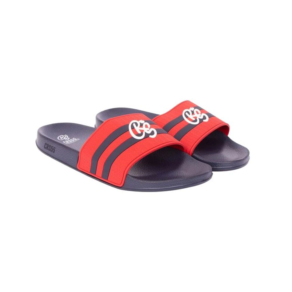 Crosshatch Mens Hamlax Sliders / Red